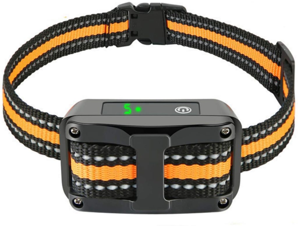 Anti-Bark Training with Adjustable Belt Waterproof For S M L Size Breeds Yellow With Adjustable Belt Waterproof Anti Bark Dog Collar NO SHOCK Safe harmless device with HUMANE VIBRATION
