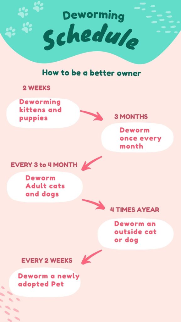 Cat/Dog Deworming Chart